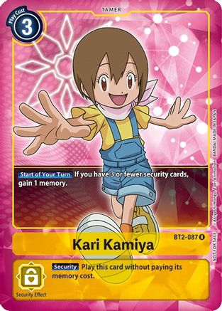 Kari Kamiya [BT2-087] (Buy-A-Box Promo) [Release Special Booster Ver.1.0 Promos] - Trinity Hobby