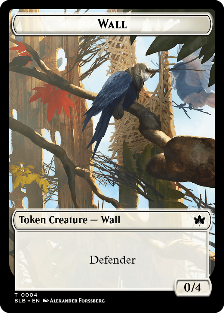 Wall  [Foil]  (BLB-004) - [Bloomburrow Tokens] - Trinity Hobby