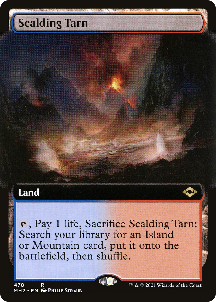 Scalding Tarn (Extended Art) [Modern Horizons 2] - Trinity Hobby