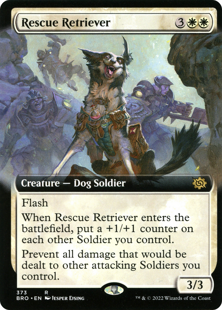 Rescue Retriever  [Foil]  (BRO-373) - [The Brothers' War]: (Extended Art) - Trinity Hobby