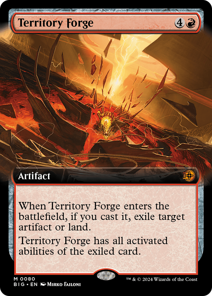 Territory Forge (Extended Art) [Outlaws of Thunder Junction: The Big Score] - Trinity Hobby