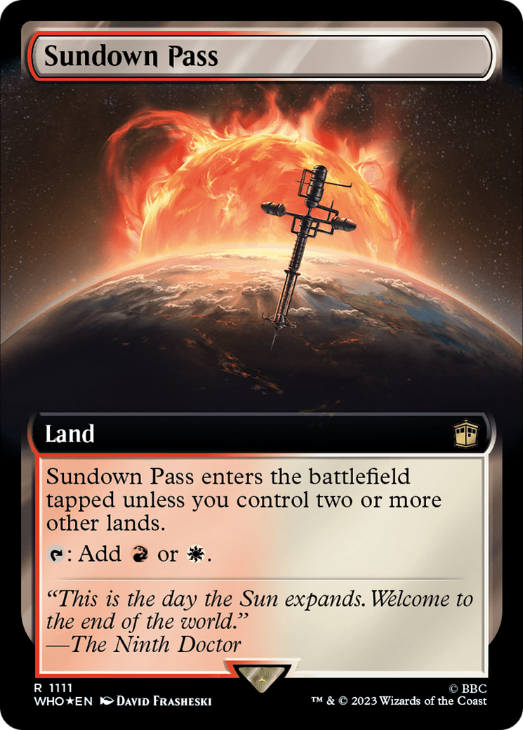 Sundown Pass (Extended Art) (Surge Foil) [Doctor Who] - Trinity Hobby