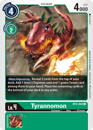 Tyrannomon [BT2-044] [Sortie du Booster Spécial Ver.1.0] 