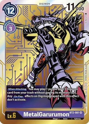 MetalGarurumon [BT2-081] (Alternate Art) [Release Special Booster Ver.1.0] - Trinity Hobby