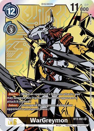 WarGreymon [BT2-065] (Alternate Art) [Release Special Booster Ver.1.0] - Trinity Hobby
