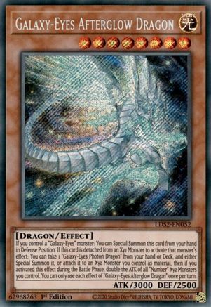 Galaxy-Eyes Afterglow Dragon [LDS2-EN052] Secret Rare - Trinity Hobby