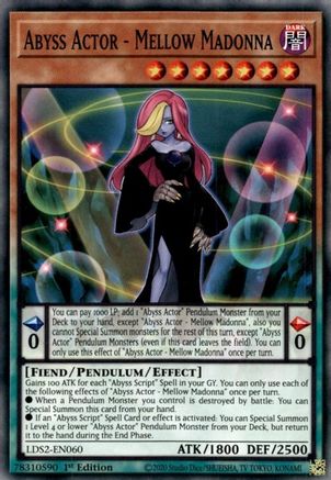 Abyss Actor - Mellow Madonna [LDS2-EN060] Common - Trinity Hobby