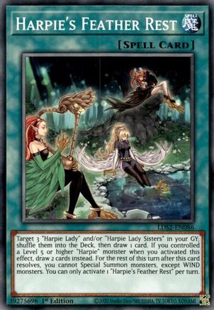 Harpie's Feather Rest [LDS2-EN086] Common - Trinity Hobby