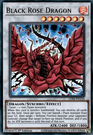 Black Rose Dragon [LDS2-EN110] Ultra Rare - Trinity Hobby