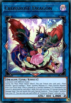 Crossrose Dragon [LDS2-EN114] Ultra Rare - Trinity Hobby