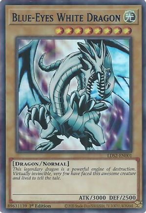 Blue-Eyes White Dragon (Blue) [LDS2-EN001] Ultra Rare - Trinity Hobby