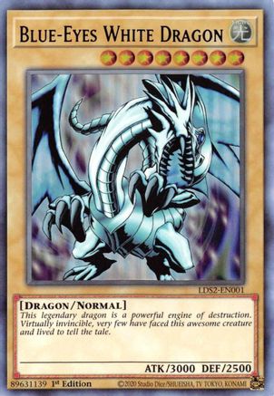 Blue-Eyes White Dragon (Purple) [LDS2-EN001] Ultra Rare - Trinity Hobby