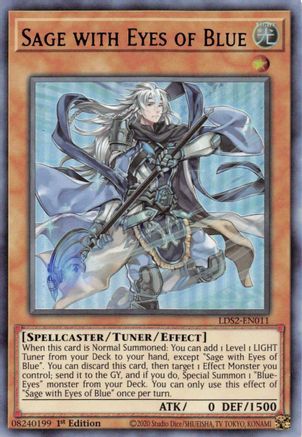 Sage with Eyes of Blue (Purple) [LDS2-EN011] Ultra Rare - Trinity Hobby
