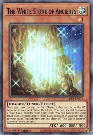 The White Stone of Ancients (Blue) [LDS2-EN013] Ultra Rare - Trinity Hobby