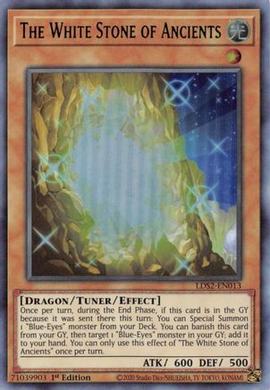 The White Stone of Ancients (Green) [LDS2-EN013] Ultra Rare - Trinity Hobby