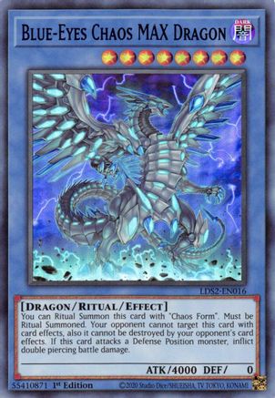 Blue-Eyes Chaos MAX Dragon (Blue) [LDS2-EN016] Ultra Rare - Trinity Hobby