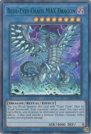 Blue-Eyes Chaos MAX Dragon (Green) [LDS2-EN016] Ultra Rare - Trinity Hobby