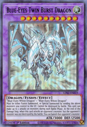 Blue-Eyes Twin Burst Dragon (Purple) [LDS2-EN019] Ultra Rare - Trinity Hobby