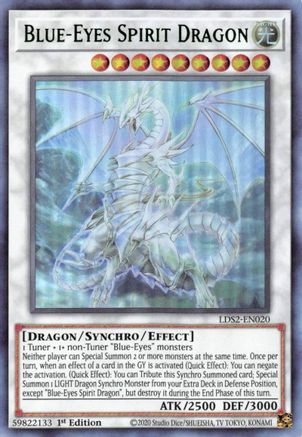 Blue-Eyes Spirit Dragon (Green) [LDS2-EN020] Ultra Rare