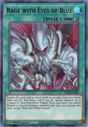 Rage with Eyes of Blue (Green) [LDS2-EN029] Ultra Rare - Trinity Hobby