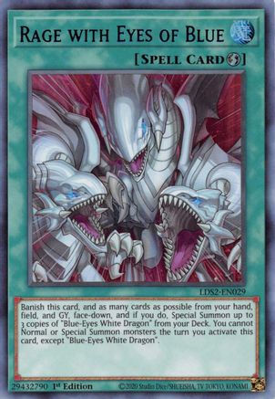 Rage with Eyes of Blue (Purple) [LDS2-EN029] Ultra Rare - Trinity Hobby