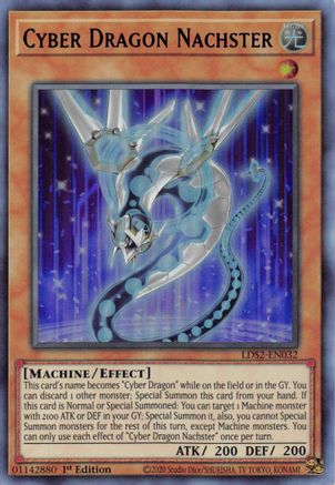 Cyber Dragon Nachster (Blue) [LDS2-EN032] Ultra Rare - Trinity Hobby