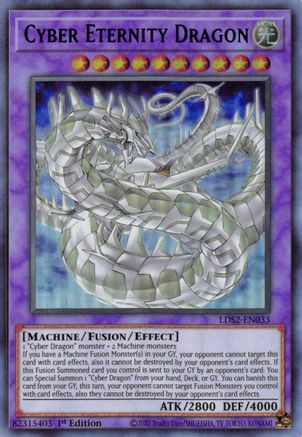 Cyber Eternity Dragon (Blue) [LDS2-EN033] Ultra Rare - Trinity Hobby