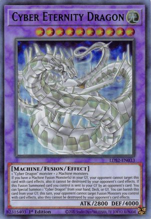 Cyber Eternity Dragon (Green) [LDS2-EN033] Ultra Rare - Trinity Hobby