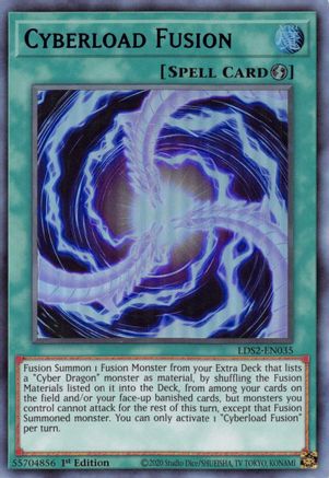 Cyberload Fusion (Blue) [LDS2-EN035] Ultra Rare - Trinity Hobby