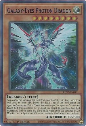 Galaxy-Eyes Photon Dragon (Blue) [LDS2-EN047] Ultra Rare - Trinity Hobby