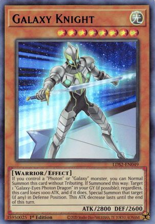 Galaxy Knight (Blue) [LDS2-EN049] Ultra Rare - Trinity Hobby
