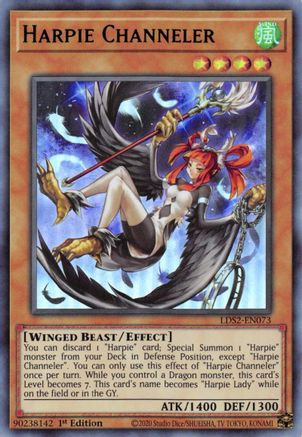 Harpie Channeler (Green) [LDS2-EN073] Ultra Rare - Trinity Hobby