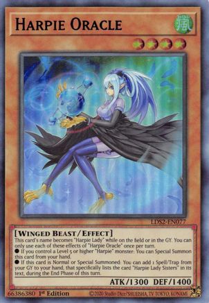 Harpie Oracle (Blue) [LDS2-EN077] Ultra Rare - Trinity Hobby