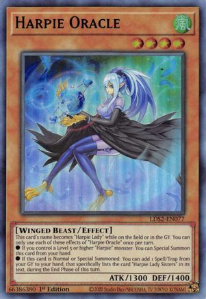 Harpie Oracle (Green) [LDS2-EN077] Ultra Rare - Trinity Hobby