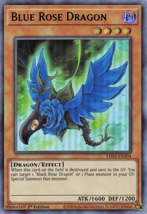 Blue Rose Dragon (Blue) [LDS2-EN104] Ultra Rare - Trinity Hobby
