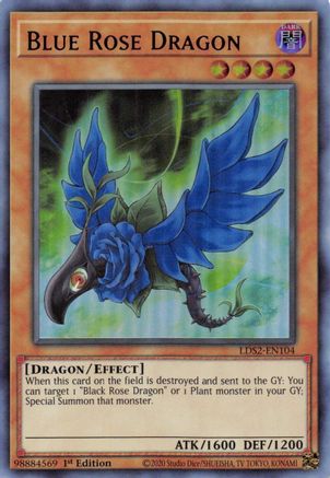 Blue Rose Dragon (Purple) [LDS2-EN104] Ultra Rare - Trinity Hobby