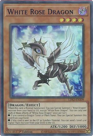 White Rose Dragon (Purple) [LDS2-EN109] Ultra Rare - Trinity Hobby