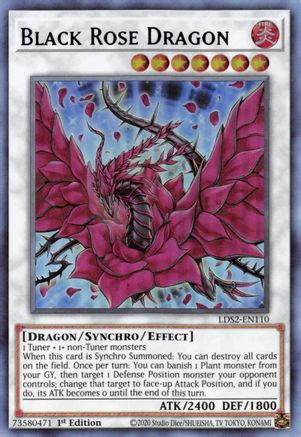 Black Rose Dragon (Purple) [LDS2-EN110] Ultra Rare - Trinity Hobby