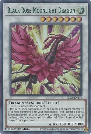 Black Rose Moonlight Dragon (Green) [LDS2-EN112] Ultra Rare - Trinity Hobby
