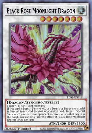 Black Rose Moonlight Dragon (Purple) [LDS2-EN112] Ultra Rare - Trinity Hobby