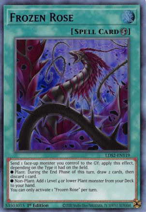 Frozen Rose (Blue) [LDS2-EN119] Ultra Rare - Trinity Hobby