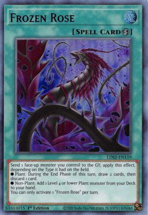 Frozen Rose (Purple) [LDS2-EN119] Ultra Rare - Trinity Hobby