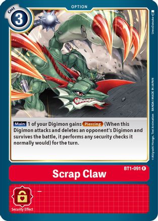 Scrap Claw [BT1-091] [Sortie du Booster Spécial Ver.1.5] 