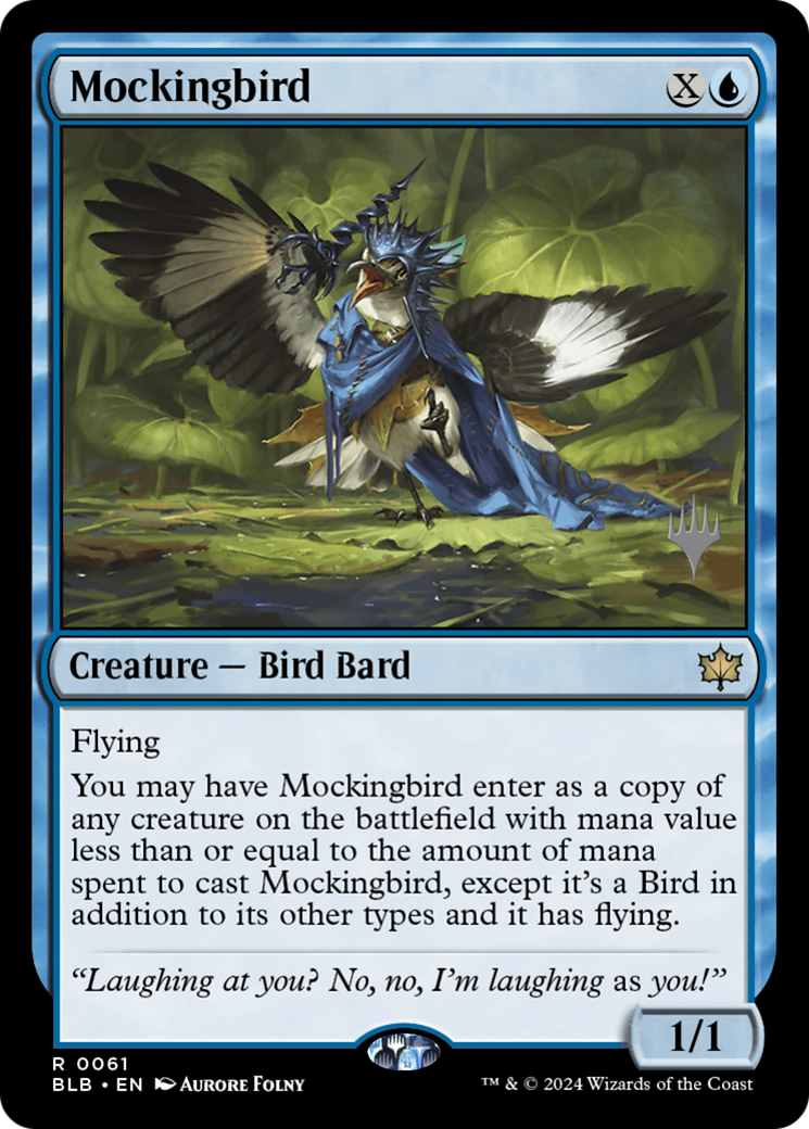 Mockingbird (Promo Pack) [Bloomburrow Promos] - Trinity Hobby