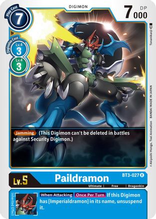 Paildramon [BT3-027] [Release Special Booster Ver.1.5] - Trinity Hobby