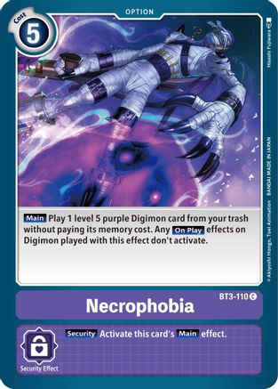 Necrophobia [BT3-110] [Release Special Booster Ver.1.5] - Trinity Hobby