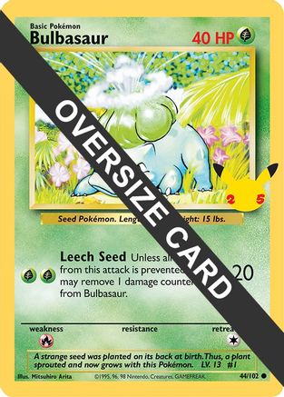 Bulbasaur (44/102) (Jumbo Card) [First Partner Pack] - Trinity Hobby