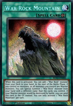 War Rock Mountain [BLVO-EN000] Secret Rare - Trinity Hobby