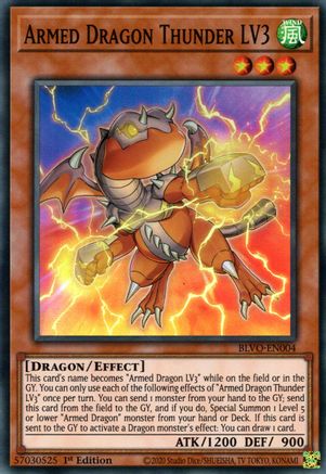 Armed Dragon Thunder LV3 [BLVO-EN004] Super Rare - Trinity Hobby