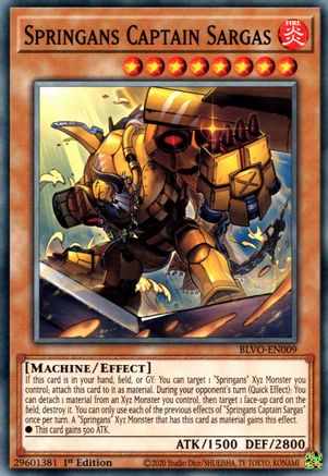 Springans Captain Sargas [BLVO-EN009] Common - Trinity Hobby